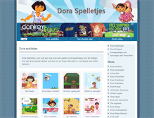 Tablet Screenshot of doraspelletjes.com